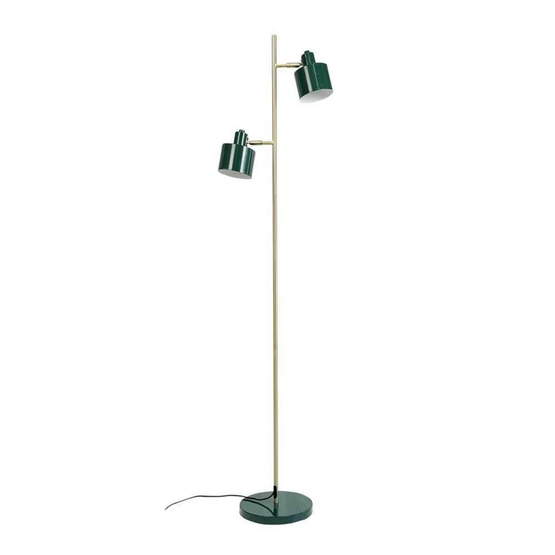 Vloerlamp donkergroen/messing metaal H160 cm D42,5 cm Ocean fra Dyberg Larsen i Mørkegrøn, Messing – produktbillede 2 af 5