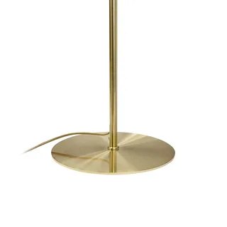 vloerlamp Globus, hoogte 150 cm, beige/messing fra Dyberg Larsen i Beige, Messing – produktbillede 3 af 5