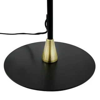 vloerlamp Lilje, zwart, hoogte 135 cm, 2-lamps. från Dyberg Larsen i Svart, Mässing – produktbild 4 av 4