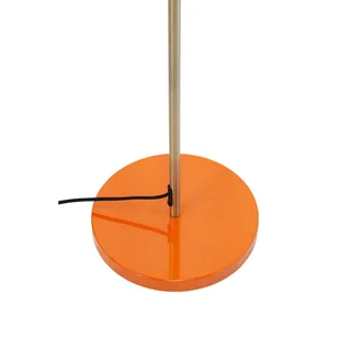 Vloerlamp oranje/messing metaal H160 cm D42,5 cm Ocean fra Dyberg Larsen i Orange, Messing – produktbillede 4 af 5