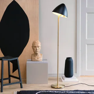 Oulu Stehleuchte Black/Brass von Dyberg Larsen in Schwarz, Messing – Produktfoto 2 von 5