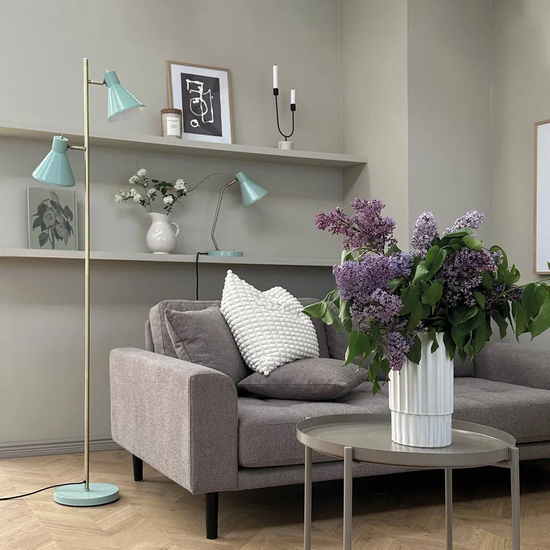 vloerlamp Sleep, hoogte 165 cm, staal fra Dyberg Larsen i Mintgroen – produktbillede 4 af 5