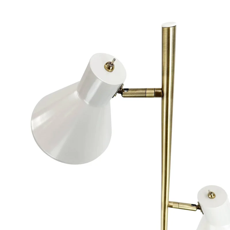 Lampe sur pied Sleep Shiny White/Antique Brass de Dyberg Larsen en Kittweiß – photo produit 2 sur 5