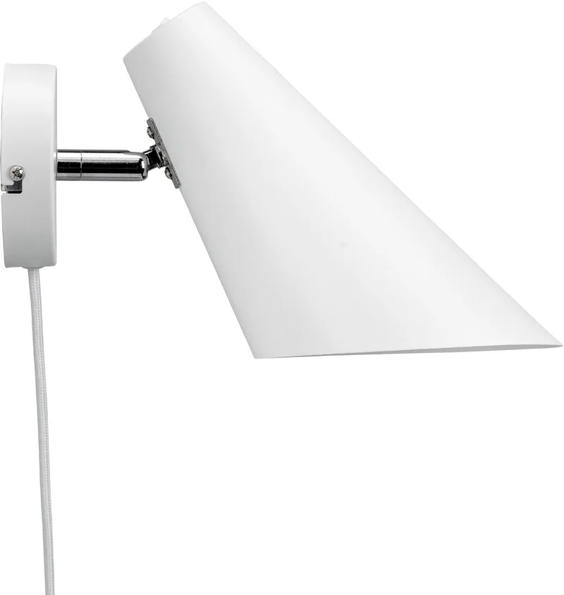 Wandlamp Cale Led 15,5 X 24,5 Cm E14 35w fra Dyberg Larsen i Hvid – produktbillede