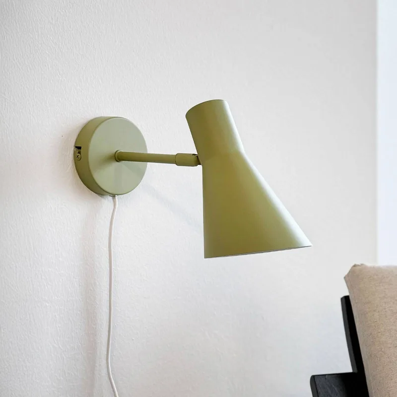 wandlamp DL12, kabel, E27, metaal de Dyberg Larsen en Vert – photo produit