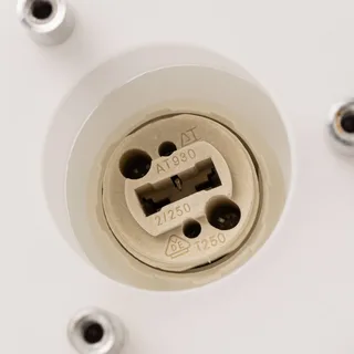DL20 vägglampa glasskärm, krom från Dyberg Larsen i Vit – produktbild 4 av 5