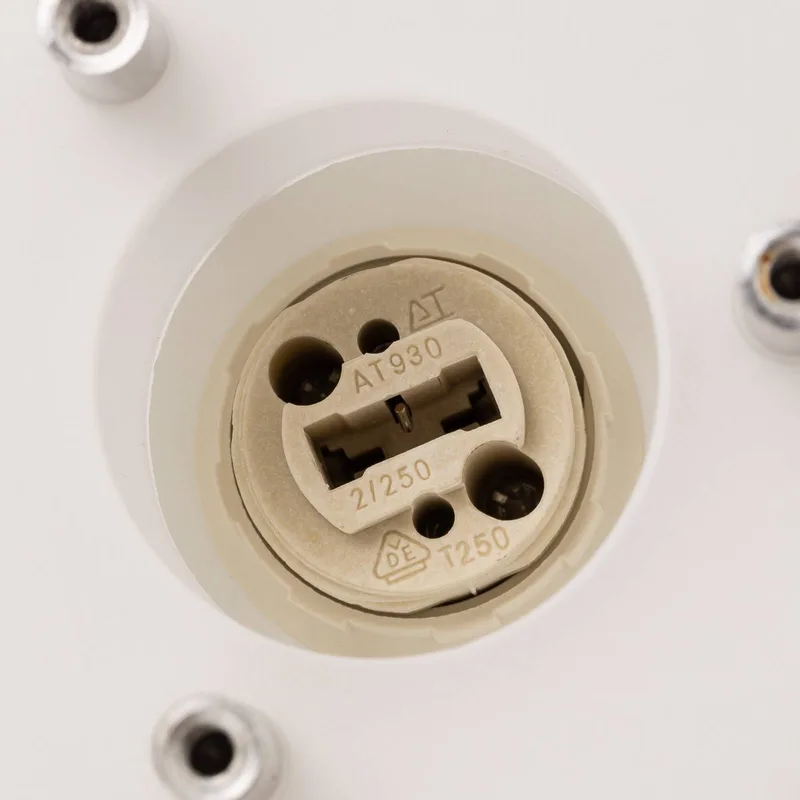 DL20 vägglampa glasskärm, krom från Dyberg Larsen i Vit – produktbild 4 av 5