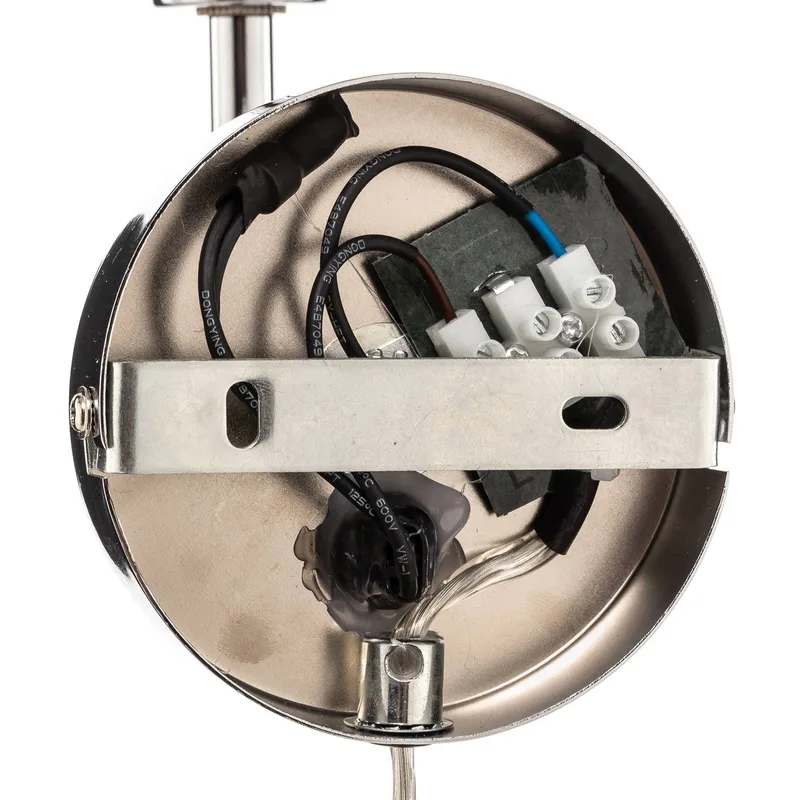 DL20 vägglampa glasskärm, krom från Dyberg Larsen i Vit – produktbild 5 av 5