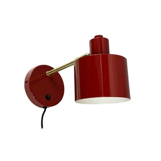Applique murale Ocean rouge foncé/laiton de Dyberg Larsen en Dark red, Laiton – photo produit 2 sur 5