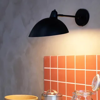 Wandlamp Futura 26 X 16 Cm E14 Staal från Dyberg Larsen i Svart – produktbild 2 av 3