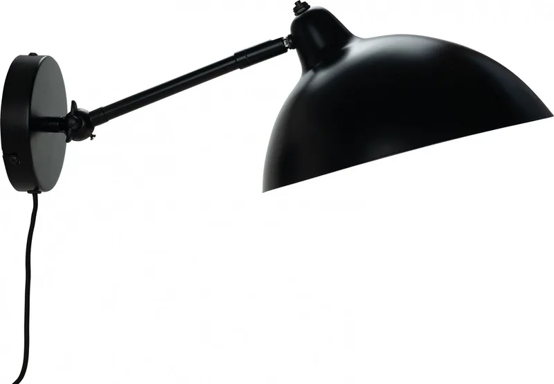 Wandlamp Futura 26 X 16 Cm E14 Staal från Dyberg Larsen i Svart – produktbild 1 av 3