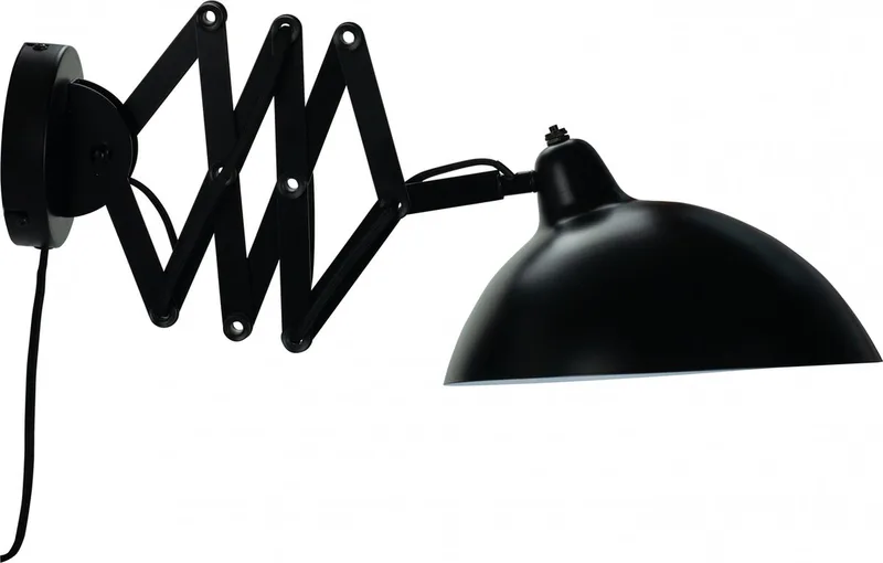 Wandlamp Futura 60 X 19,5 Cm E14 Staal van Dyberg Larsen in Zwart – productfoto 1 van 5
