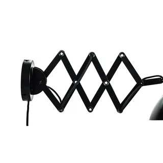 Wandlamp Futura 60 X 19,5 Cm E14 Staal van Dyberg Larsen in Zwart – productfoto 3 van 5