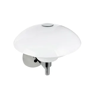 wandlamp Morph, opaal/chroom, breedte 21 cm från Dyberg Larsen i Opaal, Krom – produktbild 4 av 4