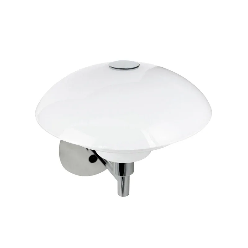 wandlamp Morph, opaal/chroom, breedte 21 cm från Dyberg Larsen i Opaal, Krom – produktbild 4 av 4