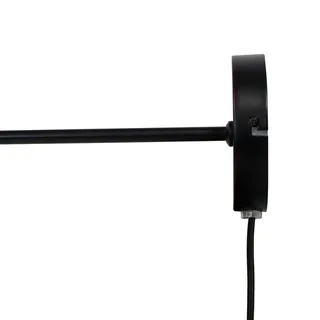 wandlamp Tokyo, breedte 20 cm, metaal von Dyberg Larsen in Schwarz – Produktfoto 3 von 3
