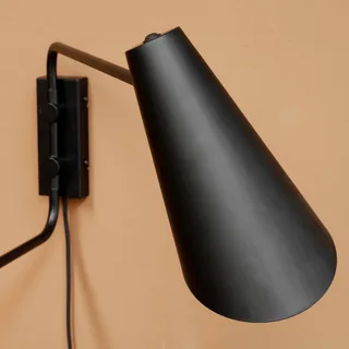 Wandleuchte Cale, schwarz, Metall, H46 cm D14,6 cm von Dyberg Larsen in Schwarz – Produktfoto 4 von 5