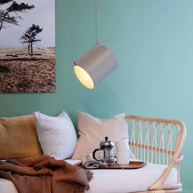Wum Hanglamp Large Matt Grey fra Dyberg Larsen – produktbillede