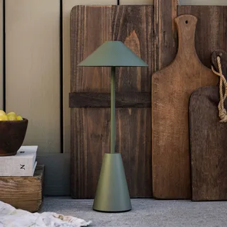 Accu-buitenlamp Cannes, IP54 van Globen Lighting in Groen – productfoto 1 van 5