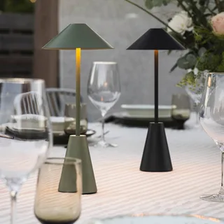 Akku-Außenleuchte Cannes, IP54 von Globen Lighting in Schwarz – Produktfoto 5 von 5