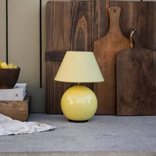 Akku-Tischleuchte IRIS, gelb, Höhe 23 cm von Globen Lighting in Gelb – Produktfoto 3 von 5
