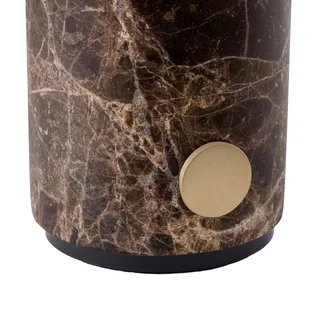 Accu-tafellamp Torrano, marmer bruin by Globen Lighting in Bruin gemarmerd, Opaalwit – product photo 3 of 5