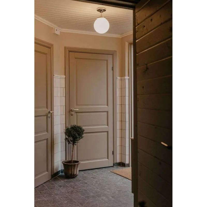 Alley Plafondlamp IP44 Chrome/White fra Globen Lighting – produktbillede