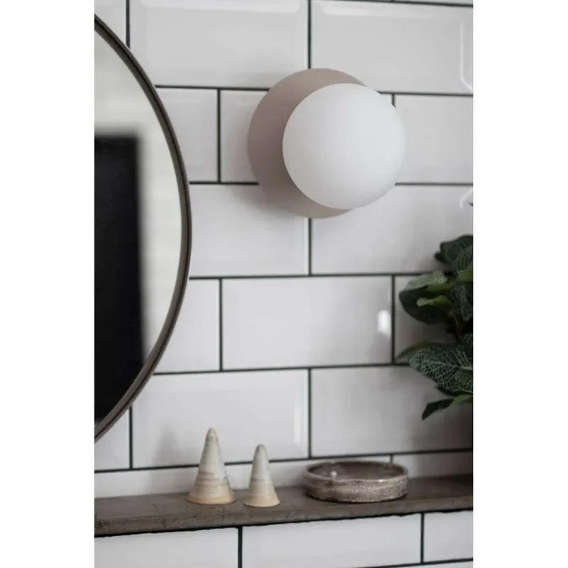 Applique/plafonnier Art Déco IP44 Blanc de Globen Lighting – photo produit