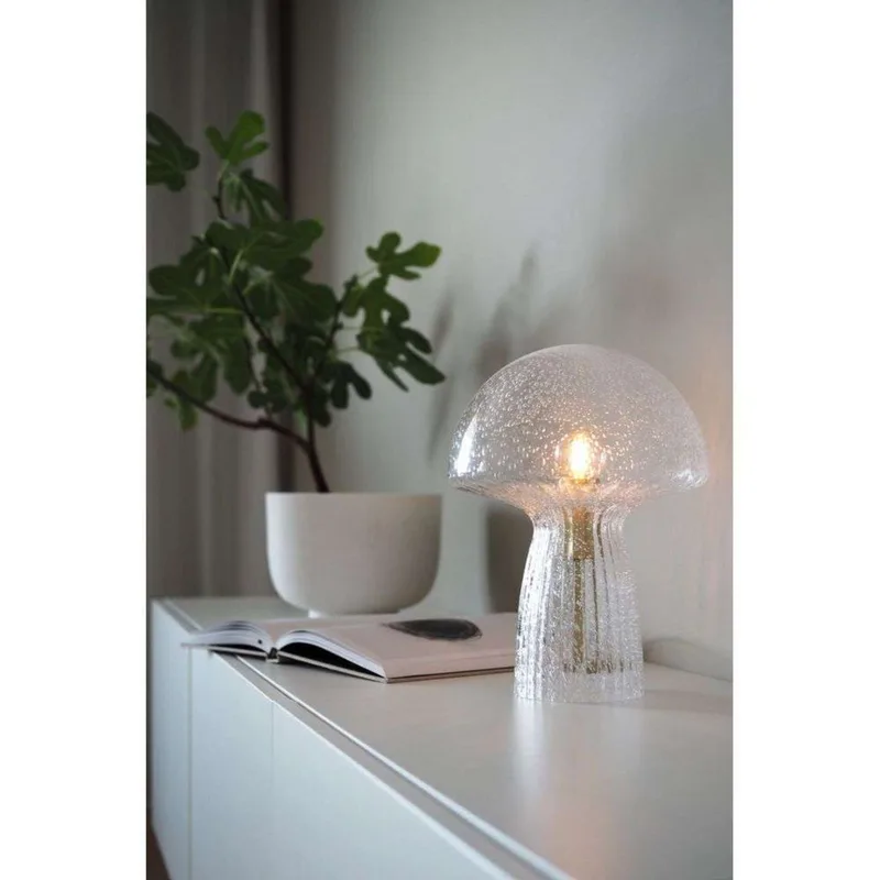 Fungo 22 tafellamp, opaal/helder, 30 cm de Globen Lighting – photo produit