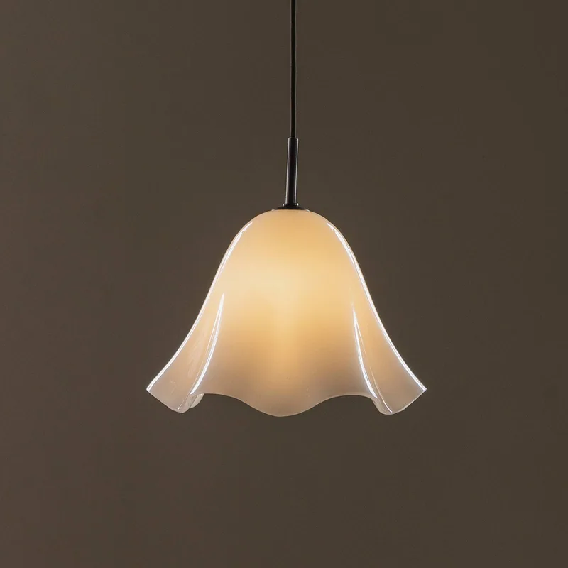 hanglamp Bello, wit, Ø 30 cm glas van Globen Lighting in Wit, Brons – productfoto 1 van 5