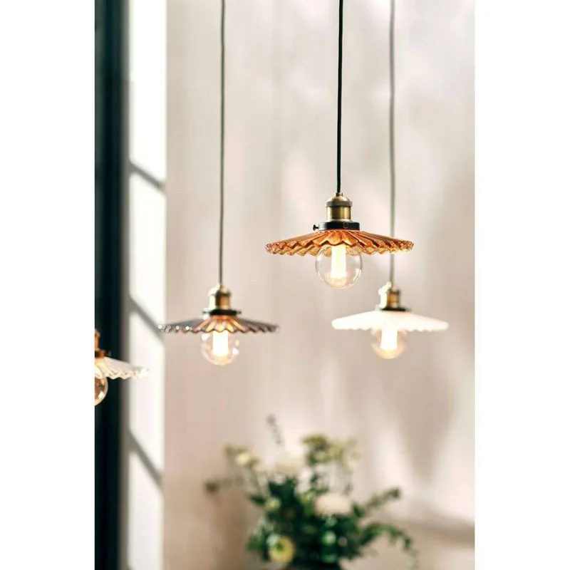 hanglamp COBBLER, bruin, Ø 25 cm fra Globen Lighting i Brun, Antiek messing – produktbillede 3 af 5