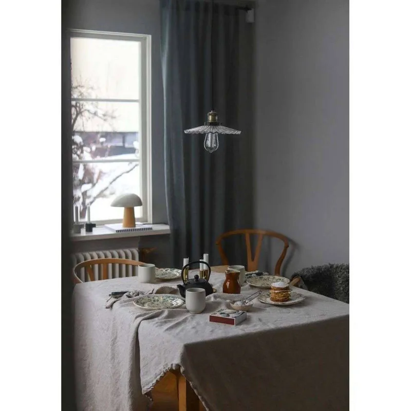 hanglamp COBBLER, helder, Ø 25 cm van Globen Lighting in Helder, Antiek messing – productfoto 2 van 4
