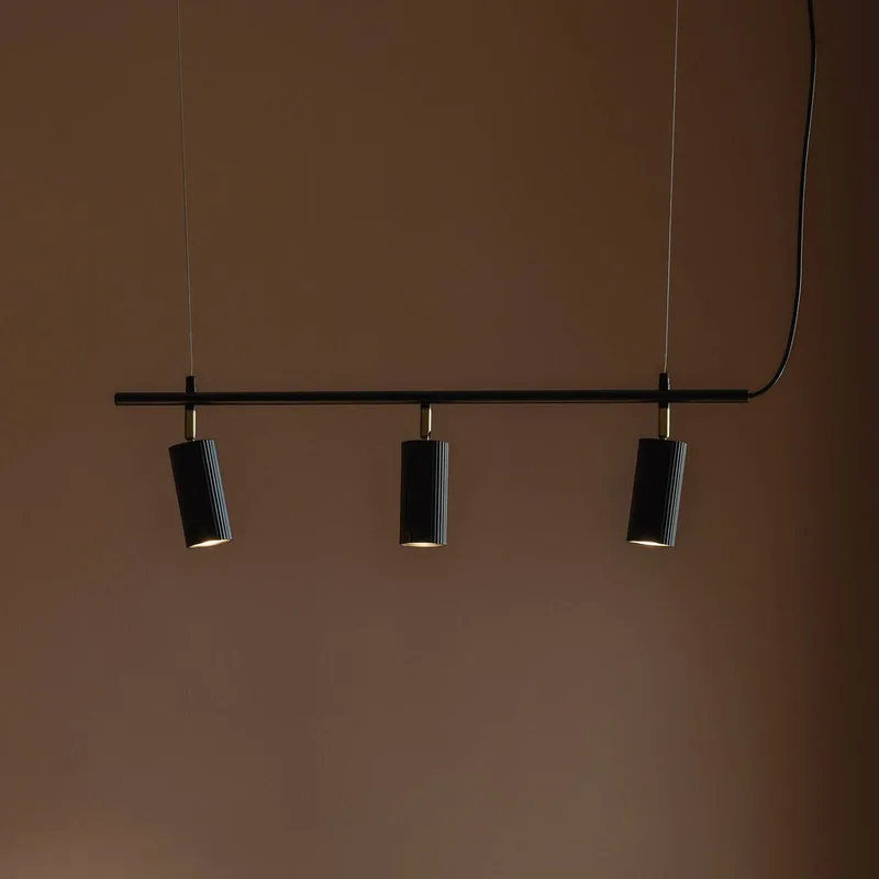 hanglamp Hubble 3 lengte 75 cm, 3-lamps by Globen Lighting in Black – product photo 1 of 2