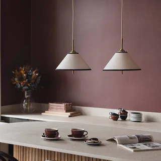 hanglamp IRIS 25 crèmekleurig Ø 25 cm fra Globen Lighting i Creme, Hvid – produktbillede 2 af 3