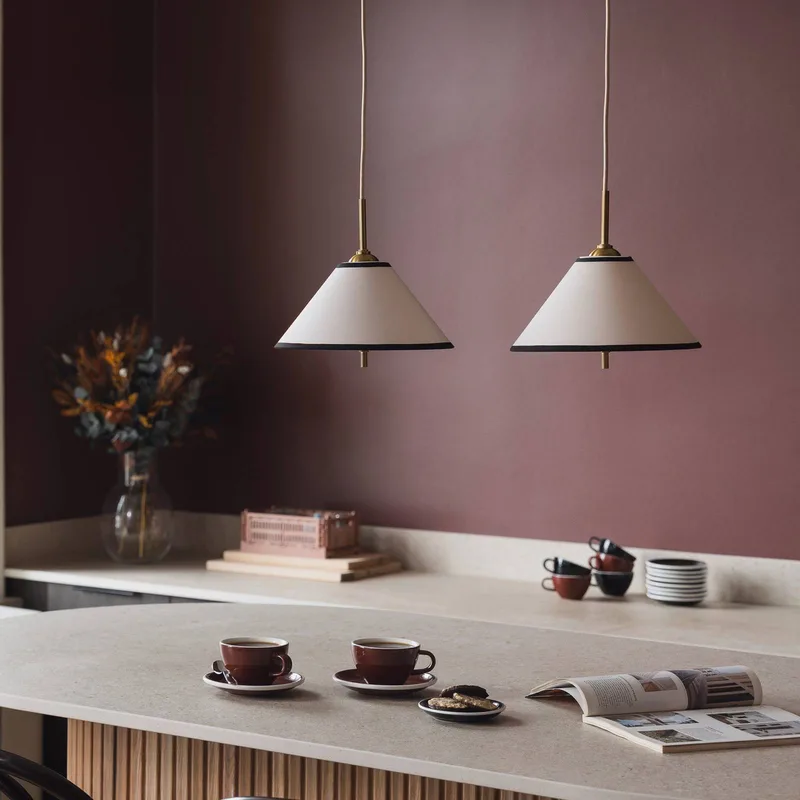 hanglamp IRIS 25 crèmekleurig Ø 25 cm fra Globen Lighting i Creme, Hvid – produktbillede 2 af 3