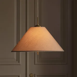 hanglamp IRIS 50 mokkabruin Ø 50 cm by Globen Lighting in Mokka-bruin, White – product photo 1 of 4