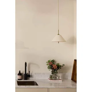 Iris 25 Pendelleuchte Cream von Globen Lighting in Creme, Messing – Produktfoto 5 von 5