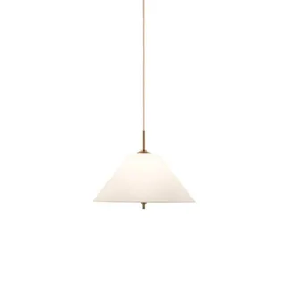 Iris 25 Pendelleuchte Cream von Globen Lighting in Creme, Messing – Produktfoto 1 von 5