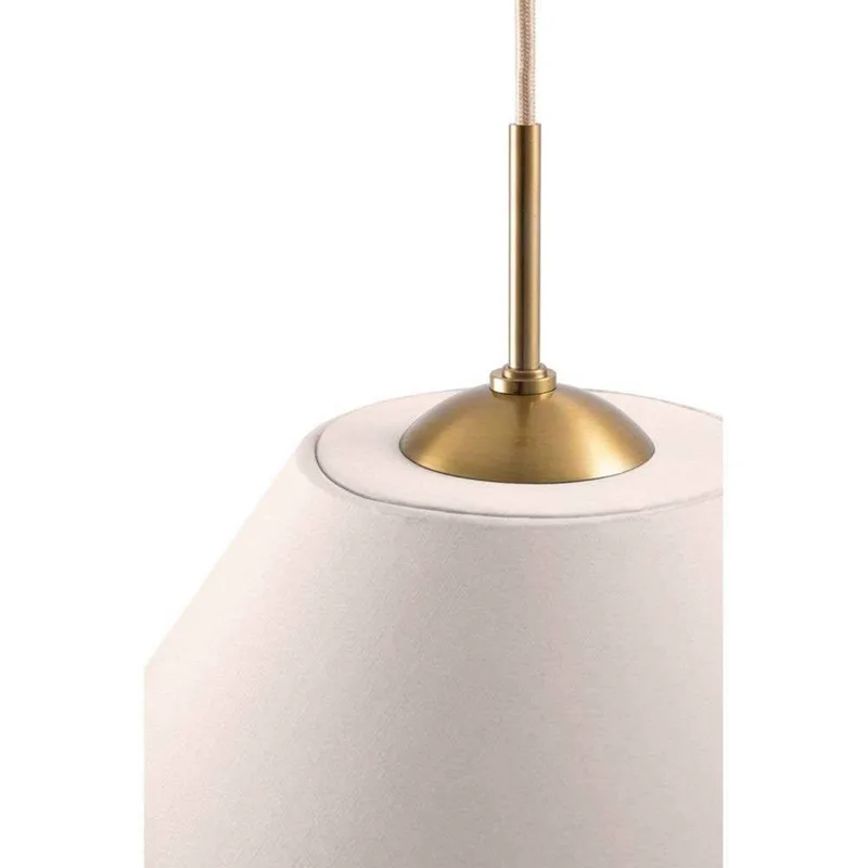 hanglamp IRIS, crème, Ø 50 cm fra Globen Lighting i Creme, Messing – produktbillede 2 af 5
