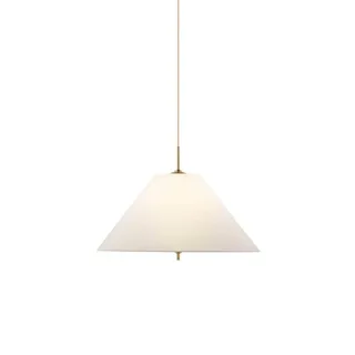 hanglamp IRIS, crème, Ø 50 cm fra Globen Lighting i Creme, Messing – produktbillede 1 af 5