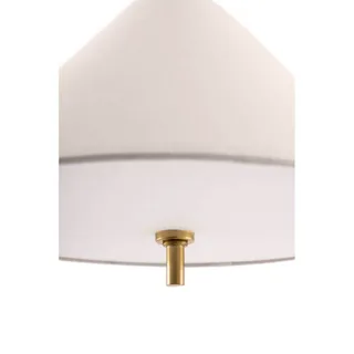 hanglamp IRIS, crème, Ø 50 cm fra Globen Lighting i Creme, Messing – produktbillede 3 af 5