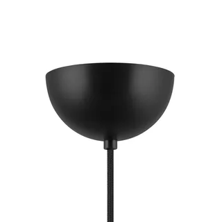 hänglampa Lou 5, vit bouclé/svart tyg från Globen Lighting i Vit, Svart – produktbild 5 av 5