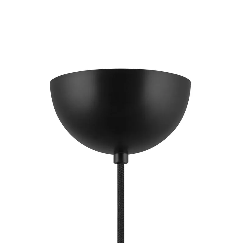 hänglampa Lou 5, vit bouclé/svart tyg från Globen Lighting i Vit, Svart – produktbild 5 av 5