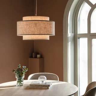 hanglamp Noah Bouclé, Ø 50 cm van Globen Lighting in Beige – productfoto 2 van 4