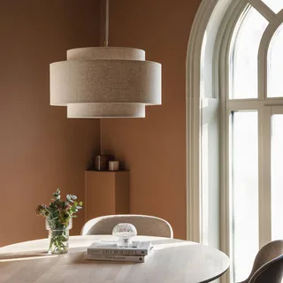 hanglamp Noah Bouclé, Ø 50 cm van Globen Lighting in Beige – productfoto 3 van 4
