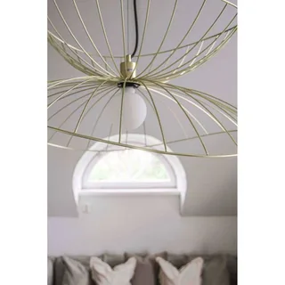 hanglamp RAY, messing, Ø 70 cm från Globen Lighting i Geborsteld messing – produktbild 2 av 5