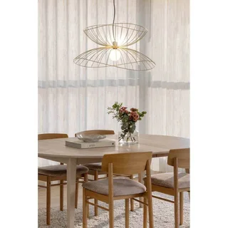 hanglamp RAY, messing, Ø 70 cm från Globen Lighting i Geborsteld messing – produktbild 5 av 5