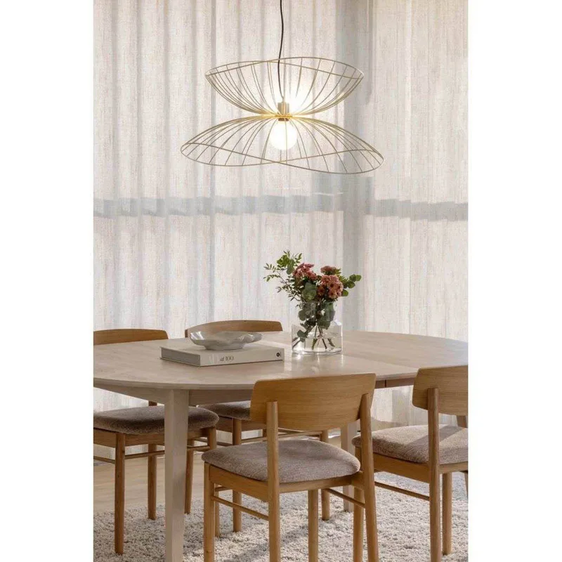 hanglamp RAY, messing, Ø 70 cm från Globen Lighting i Geborsteld messing – produktbild 5 av 5