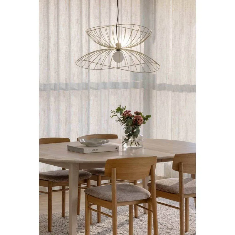 hanglamp RAY, messing, Ø 70 cm från Globen Lighting i Geborsteld messing – produktbild 4 av 5