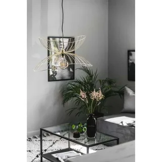 hanglamp RAY, messing, Ø 70 cm från Globen Lighting i Geborsteld messing – produktbild 1 av 5